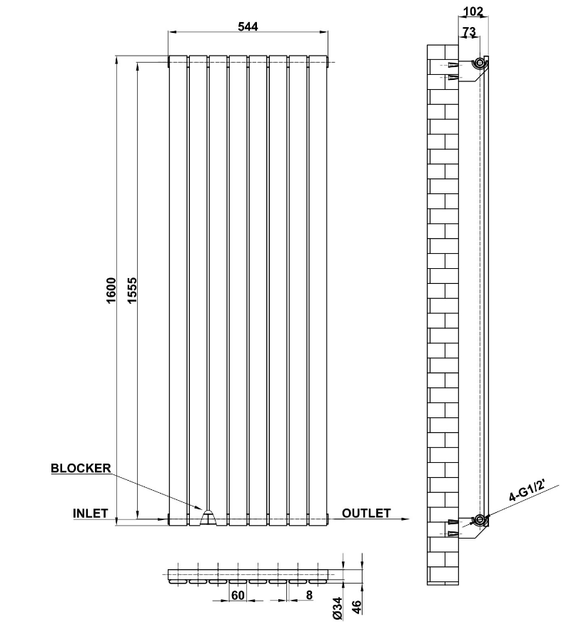 <a href='https://www.heating-radiators.com/a/PRODCUTS/Designer_Radiator/2021/1214/168.html' target='_blank'><u>vertical radiator</u></a> drawing